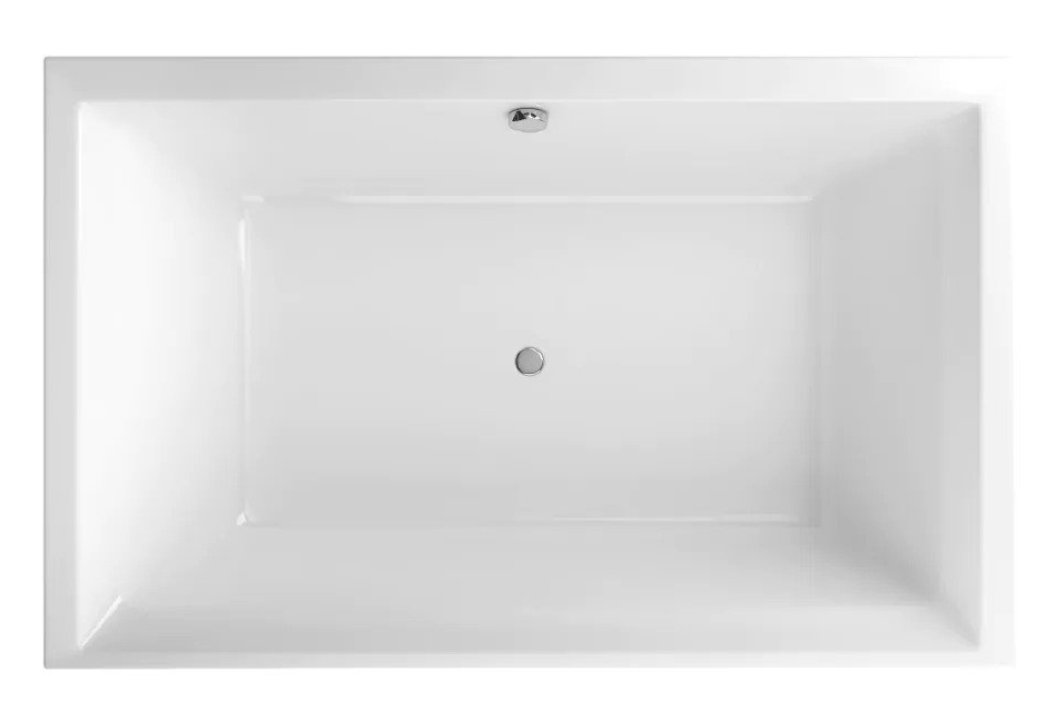 Excellent Wanna Crown Lux Prostokątna 190x120 biała (WAEX.CRO19WH)